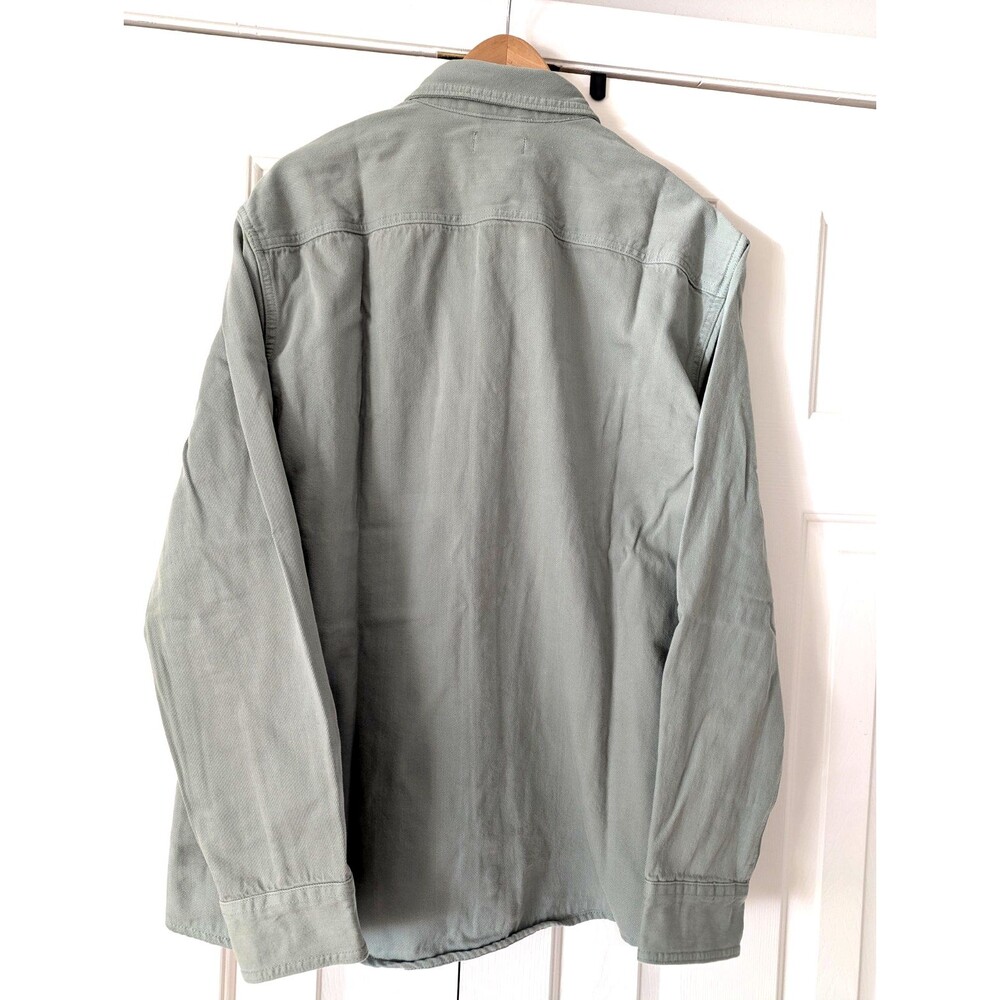 Sonoma Heavyweight Cotton Overshirt Long Sleeve Mens XL Mint Green NEW - Picture 2 of 11